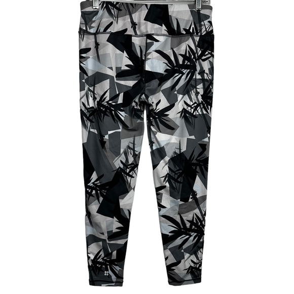 Sweaty Betty Contour Workout Leggings Bamboo Shadow Midrise Size Large Short - Picture 9 of 13